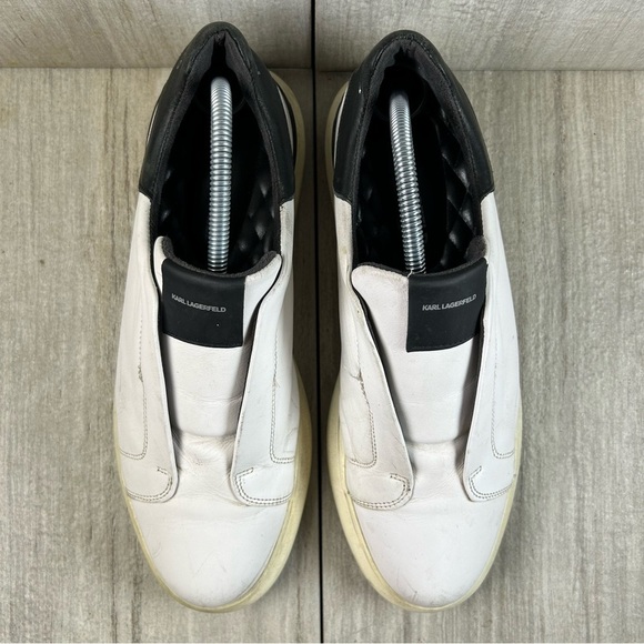 Karl Lagerfeld Paris Leather Slip On Sneaker Casual Shoe Men’s Sneaker Size 9 - Picture 6 of 10